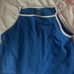 Wild Fable Cobalt Blue Tank with White Edges